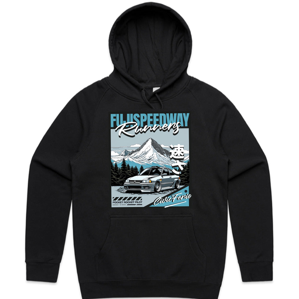 Fuji Speedway Runners: Civic Ferio JDM Pocket Rocket T-Shirt