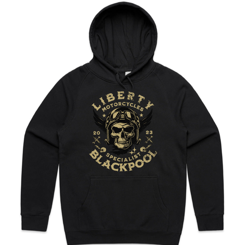Liberty Motorcycles – Blackpool Specialist Biker T-Shirt