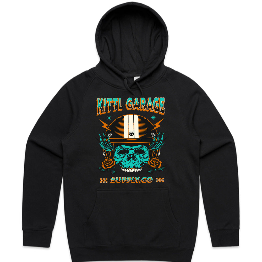 Kittl Garage – Vintage Biker Skull Mechanic T-Shirt