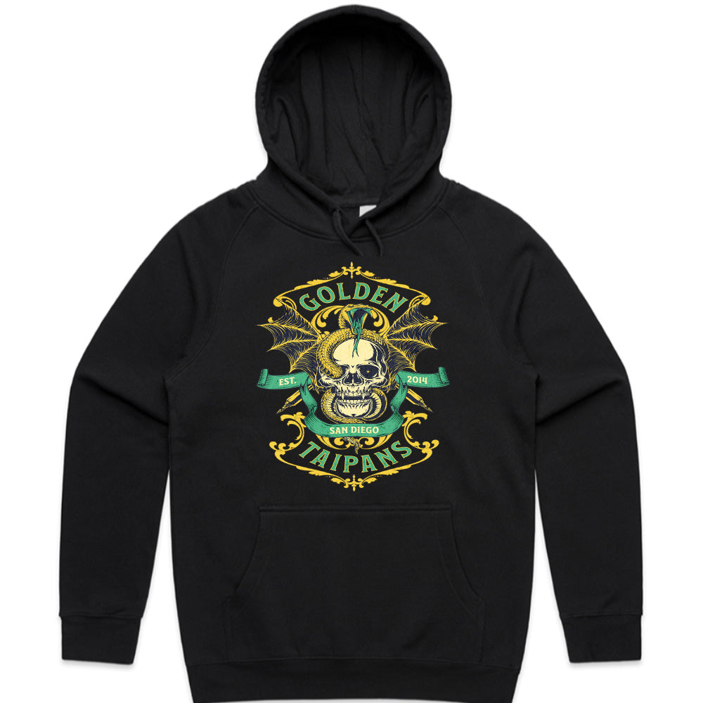 Golden Taipans – San Diego Ornate Skull T-Shirt