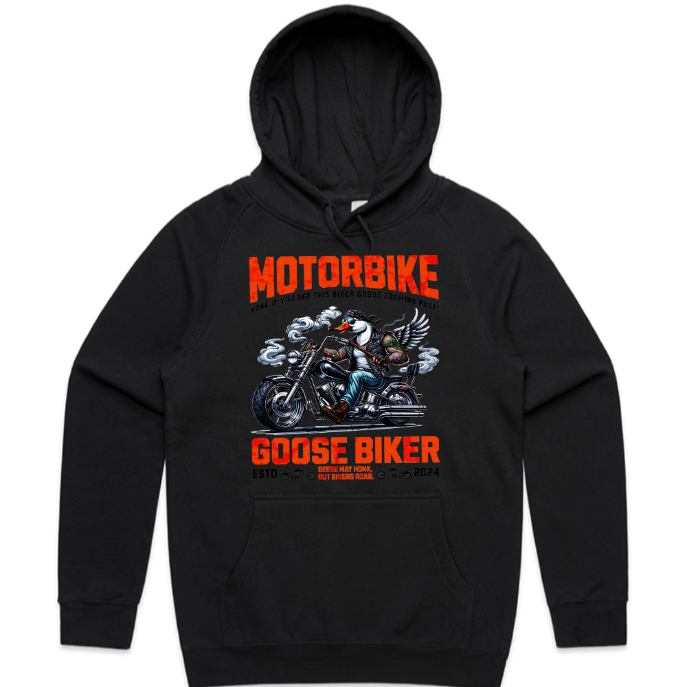 Goose Biker – Honk & Roar Funny Motorcycle T-Shirt