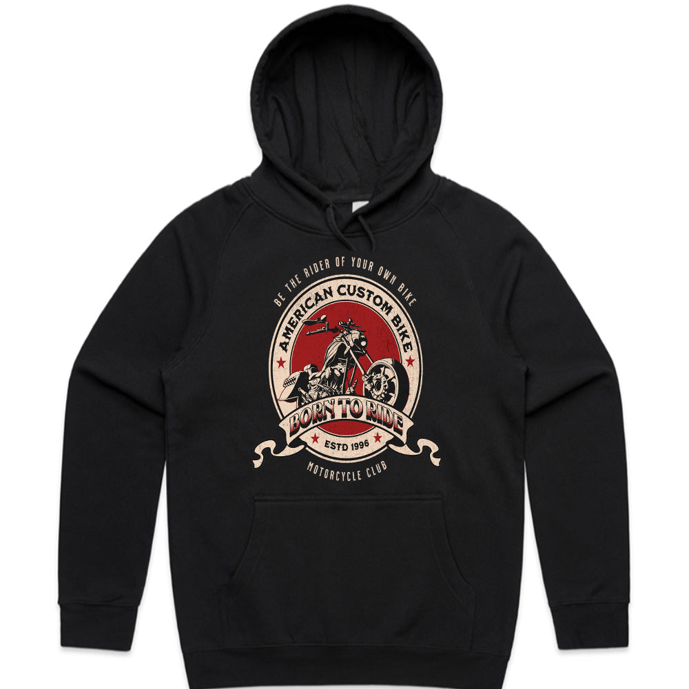 Born to Ride – American Custom Bike Club Vintage Biker T-Shirt