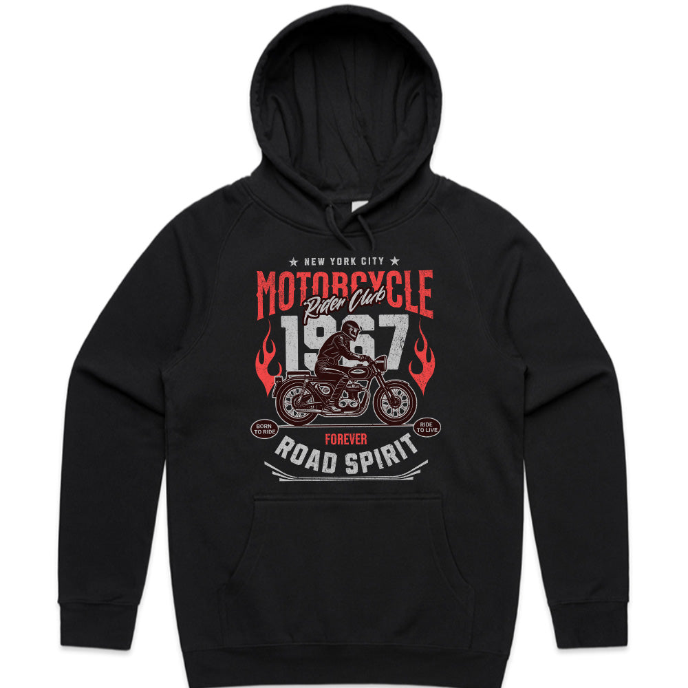 Motorcycle Rider Club – Road Spirit 1967 Vintage Biker T-Shirt