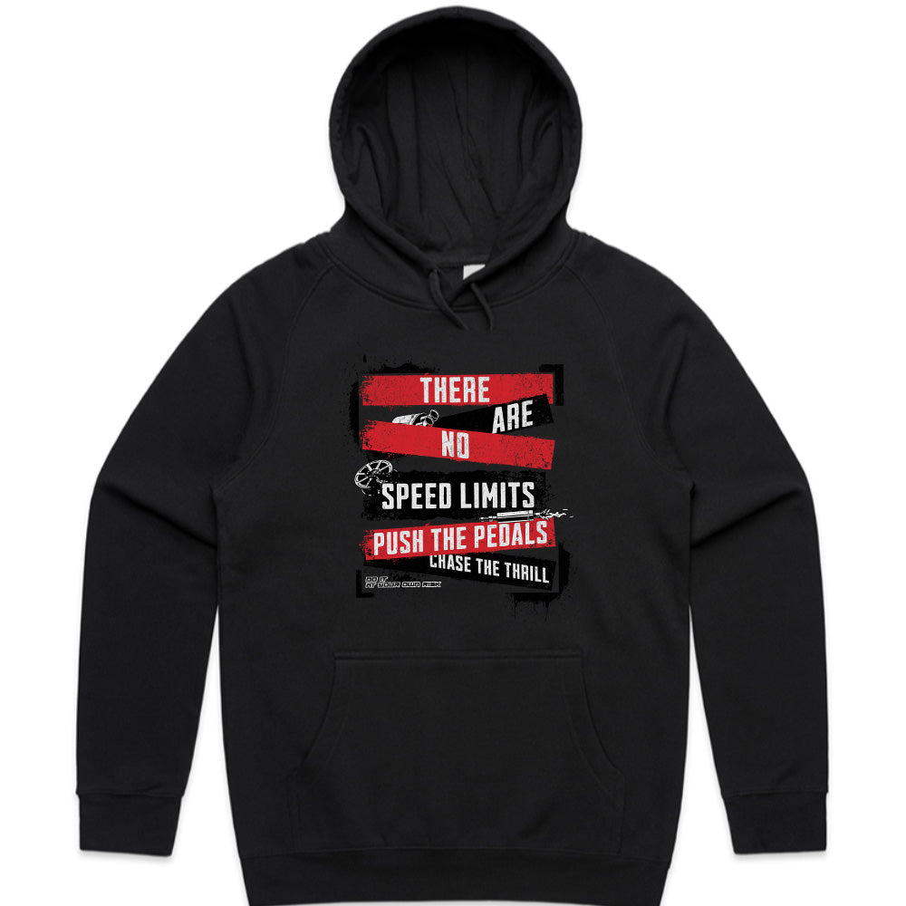 No Speed Limits T-Shirt – Push The Pedals Thrill Chaser Edition