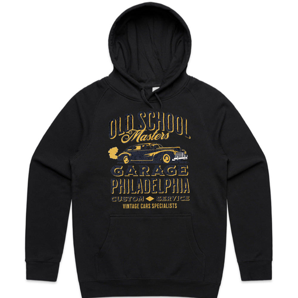 Old School Masters Garage T-Shirt – Philadelphia Vintage Car Edition