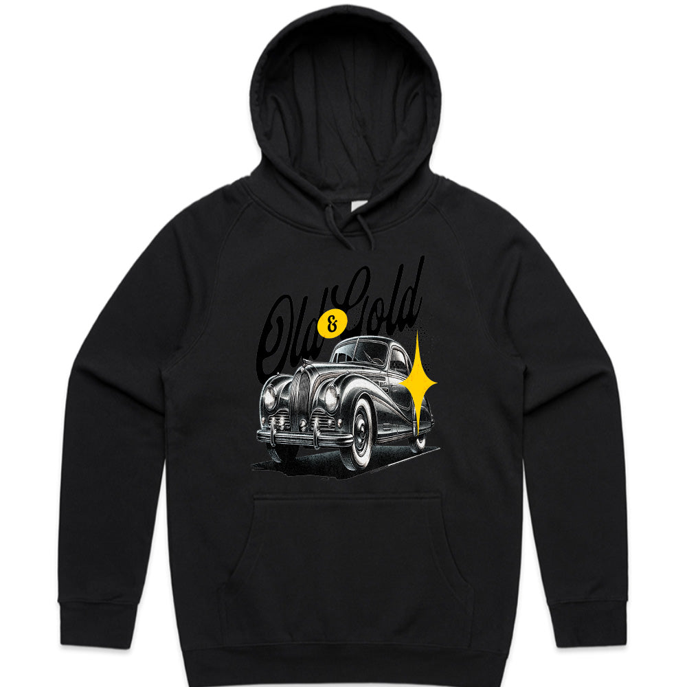 Old & Gold Vintage Classic Car T-Shirt – Timeless Elegance Edition