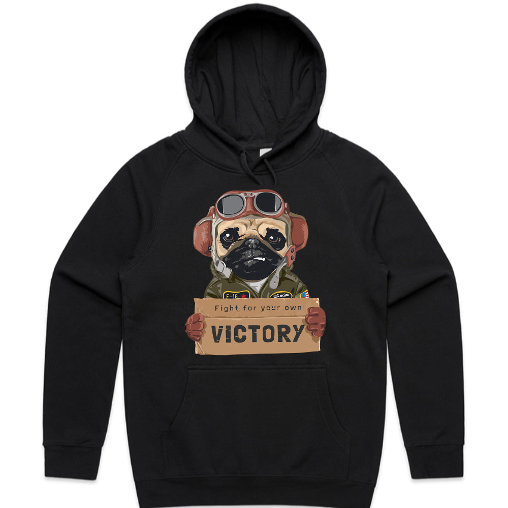 Victory Pug Hoodie