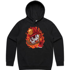 Flaming Firefighter Skull Shirt