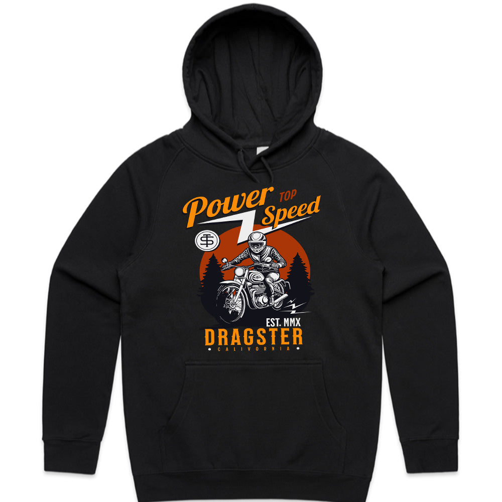Power Top Speed T-Shirt – Vintage Dragster Motorcycle Racing Tee