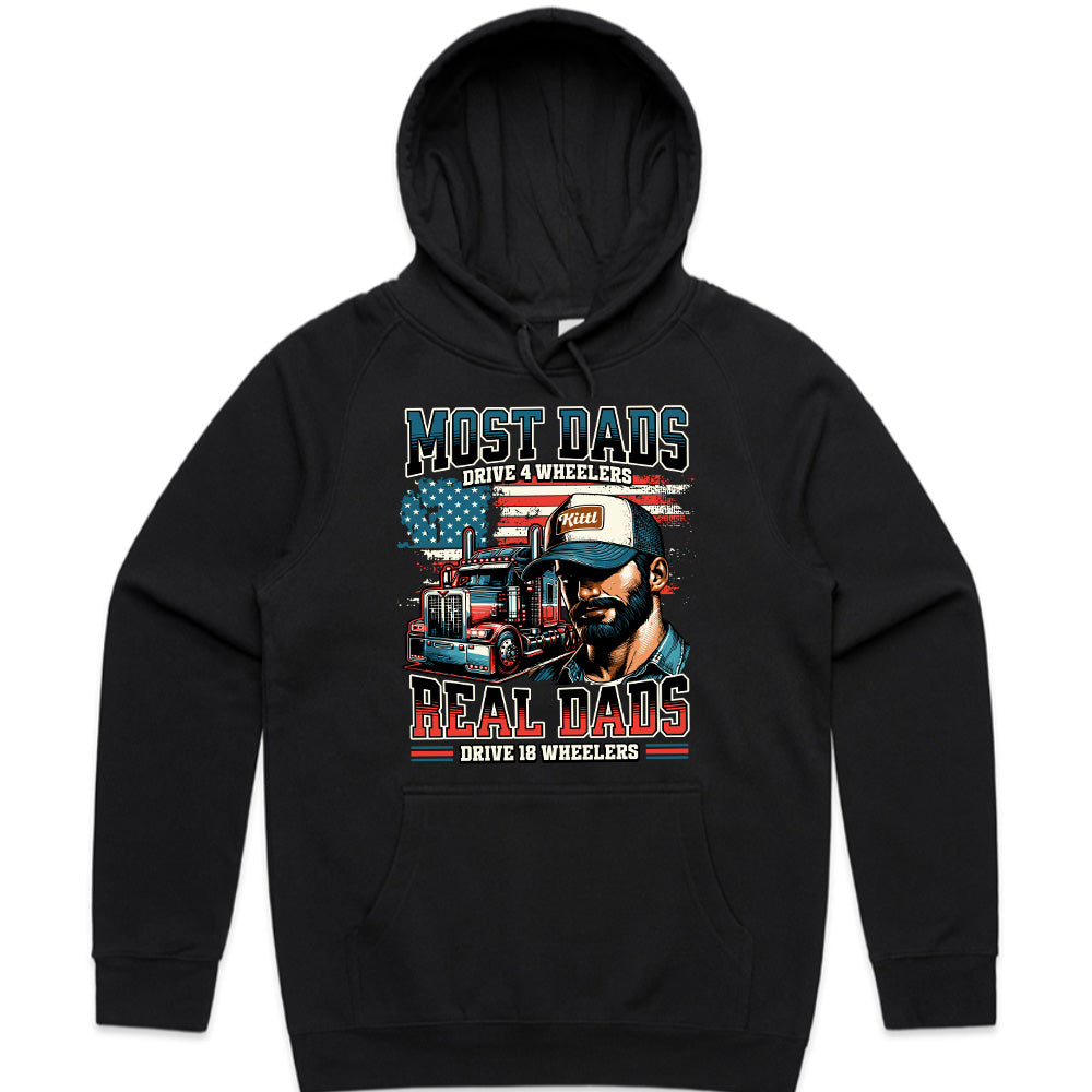 Real Dads Drive 18 Wheelers T-Shirt – Trucker Pride Edition