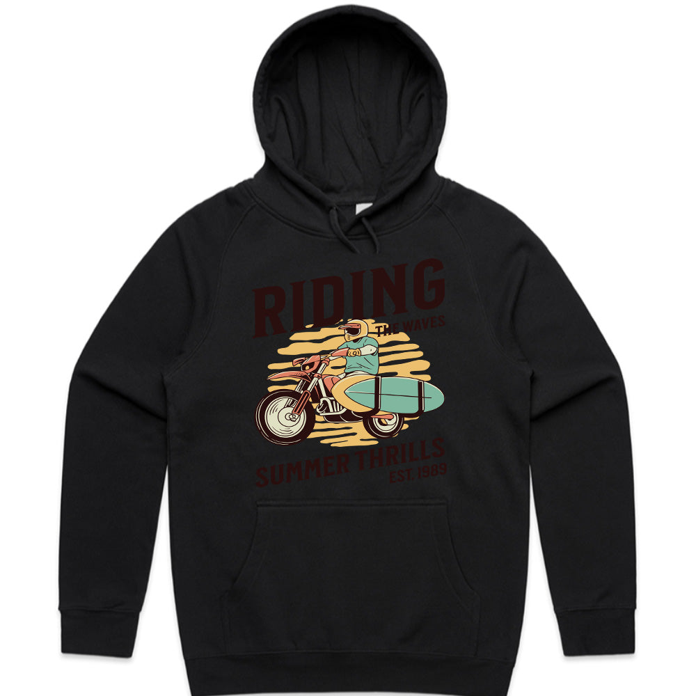 Riding the Waves T-Shirt – Surf & Motorcycle Adventure Tee