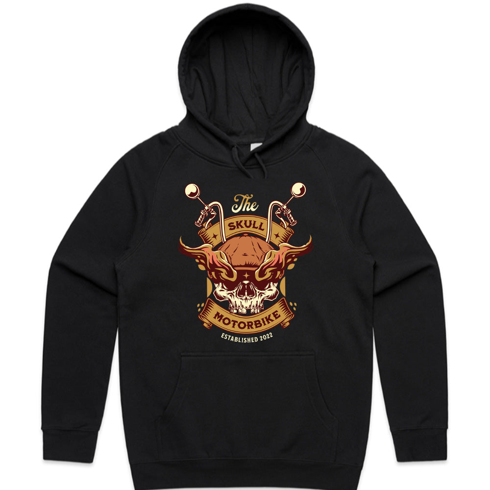The Skull Motorbike T-Shirt – Fiery Biker Spirit Tee