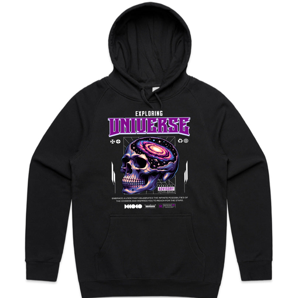 Galactic Mind: Exploring Universe Skull Tee