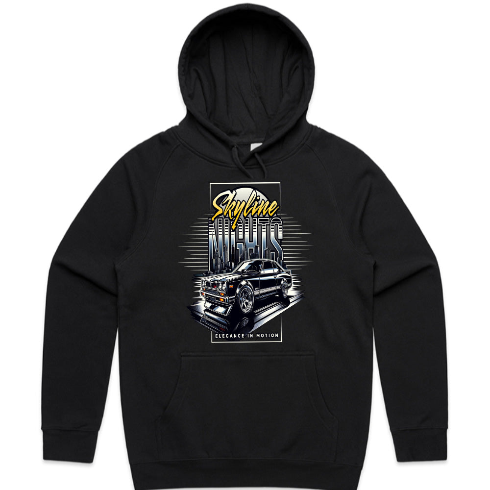 Skyline Nights: Retro JDM Elegance in Motion T-Shirt