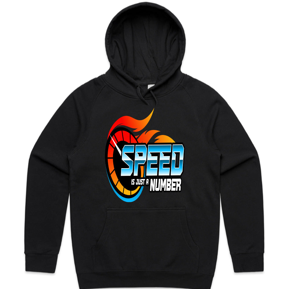 Speed Is Just a Number T-Shirt – Bold Racing Flame Graphic Tee