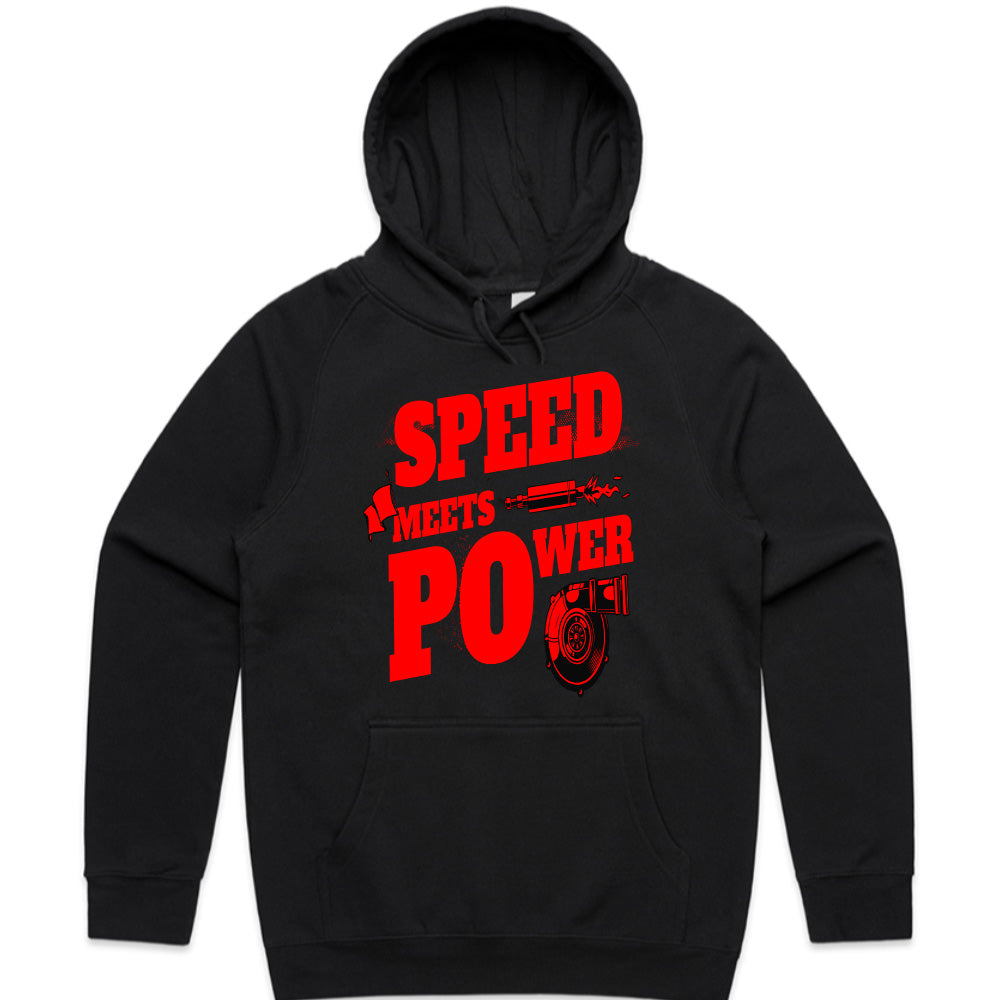 Speed Meets Power Turbocharger T-Shirt – Red Performance Boost Edition