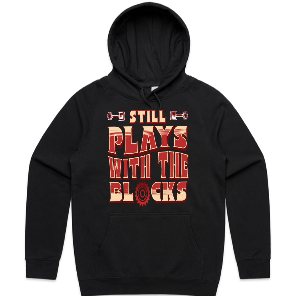 Still Plays With The Blocks – Engine Builder’s Gearhead T-Shirt