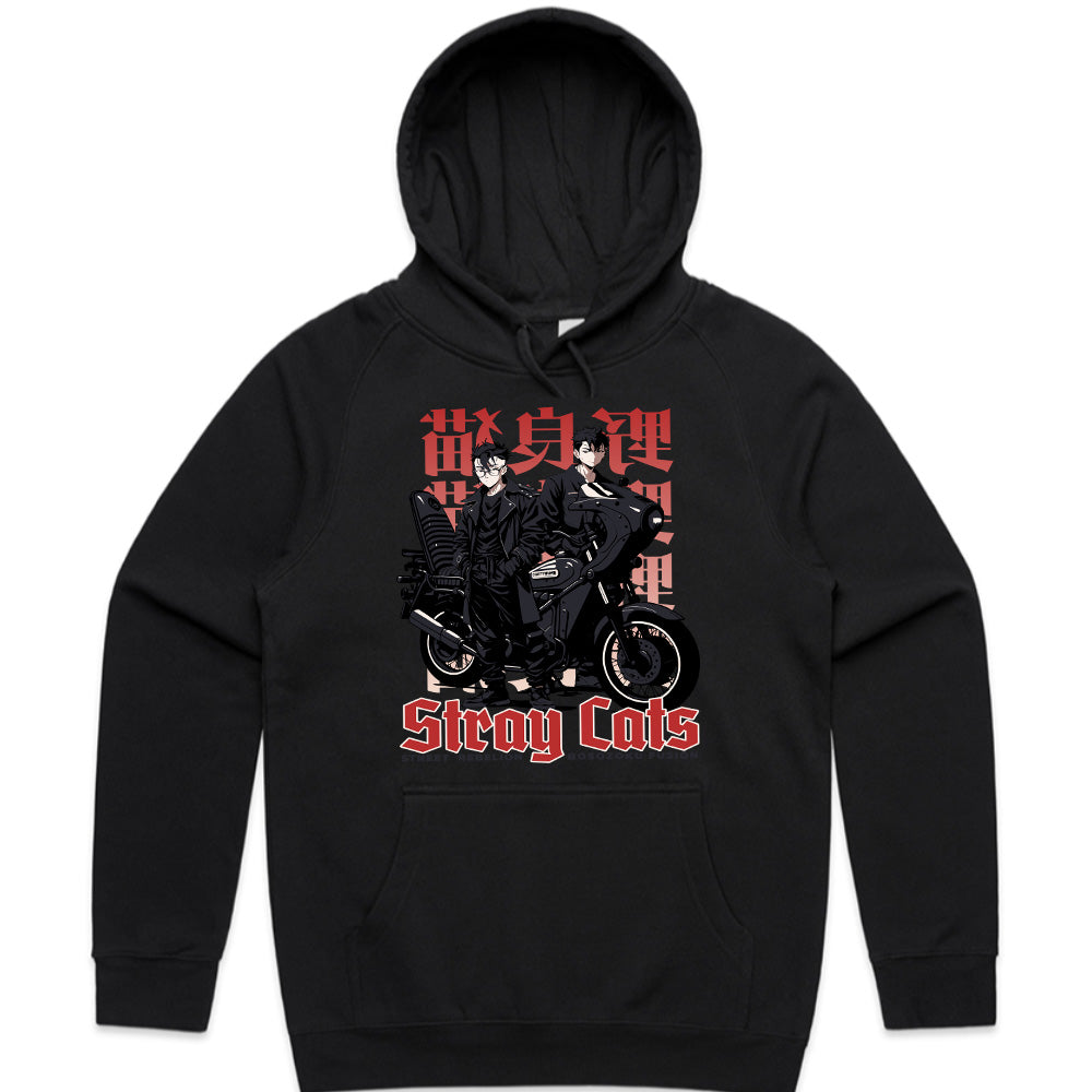 Stray Cats T-Shirt – Bosozoku Street Rebellion Biker Anime Tee