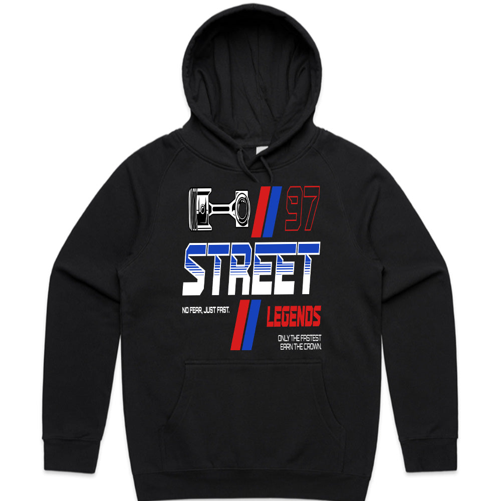 Street Legends – No Fear, Just Fast Racing T-Shirt