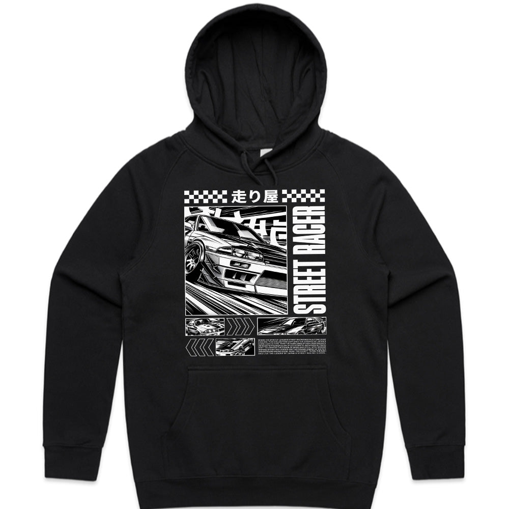 Street Racer Japan – Monochrome Drift Manga Legend T-Shirt