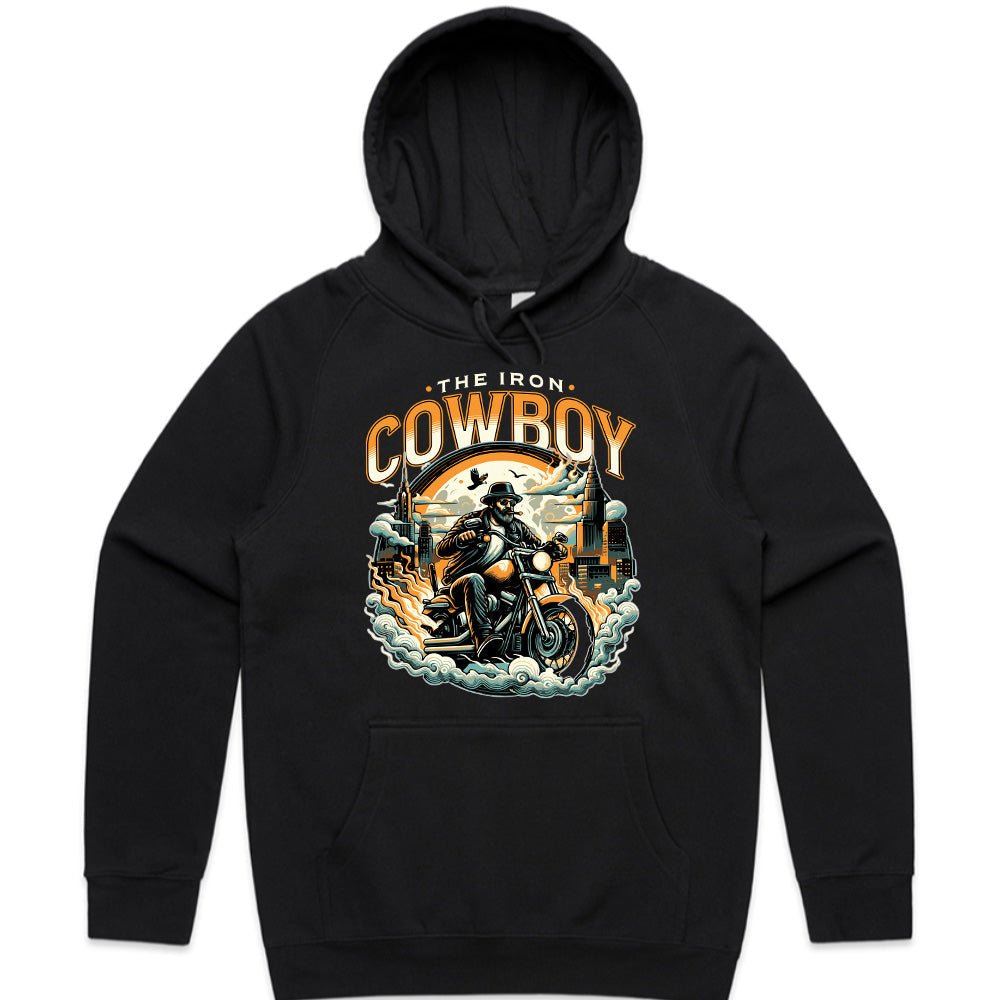 The Iron Cowboy T-Shirt – Western Biker Legend Tee