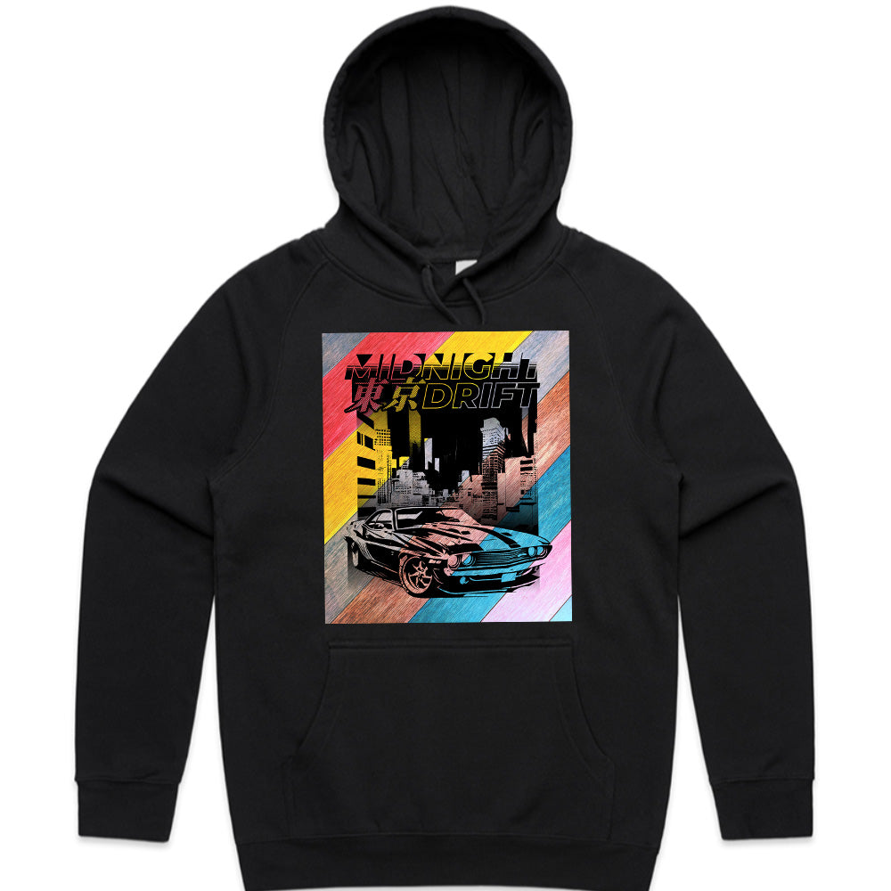 Tokyo Midnight Drift – Retro Neon Street Racer T-Shirt