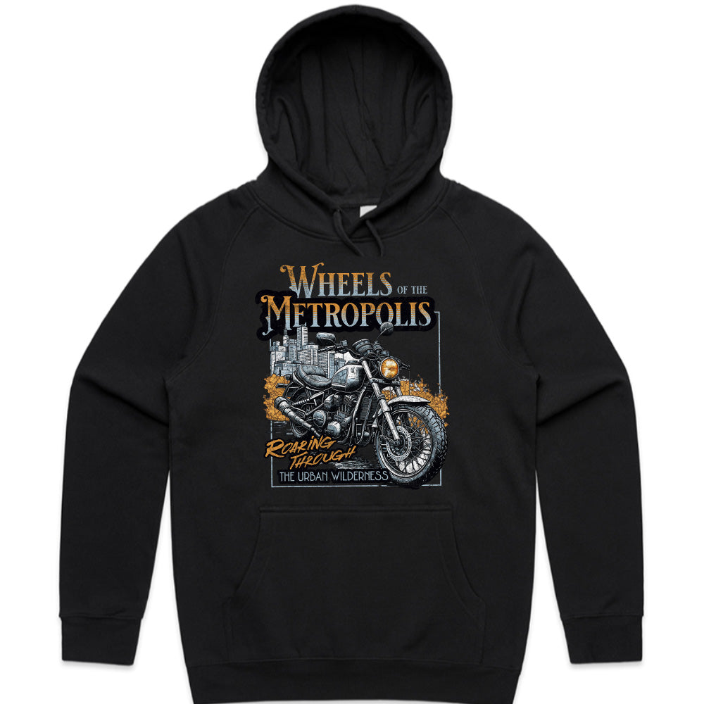 Wheels of the Metropolis Biker T-Shirt – Roaring Through the Urban Wilderness