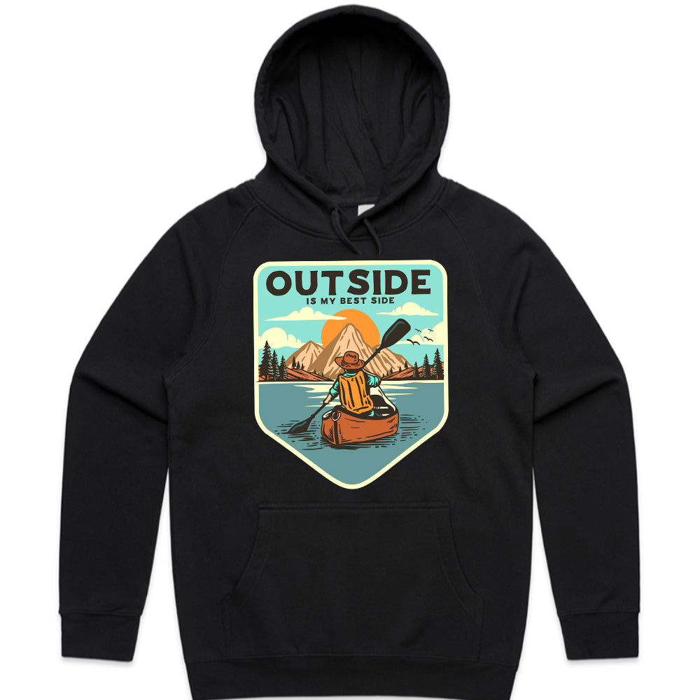 Outside Is My Best Side - Adventure Canoe Tee