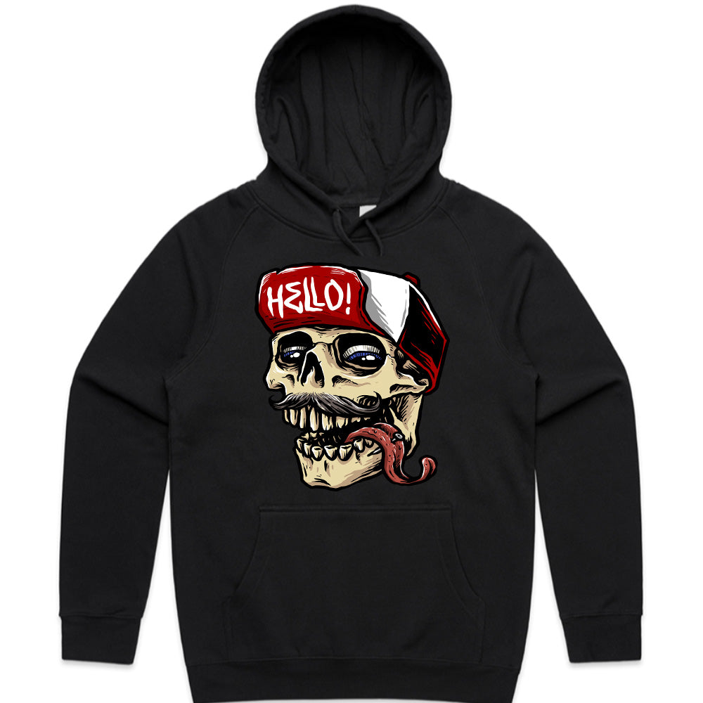 Hello Skull - Funky Undead Streetwear Tee