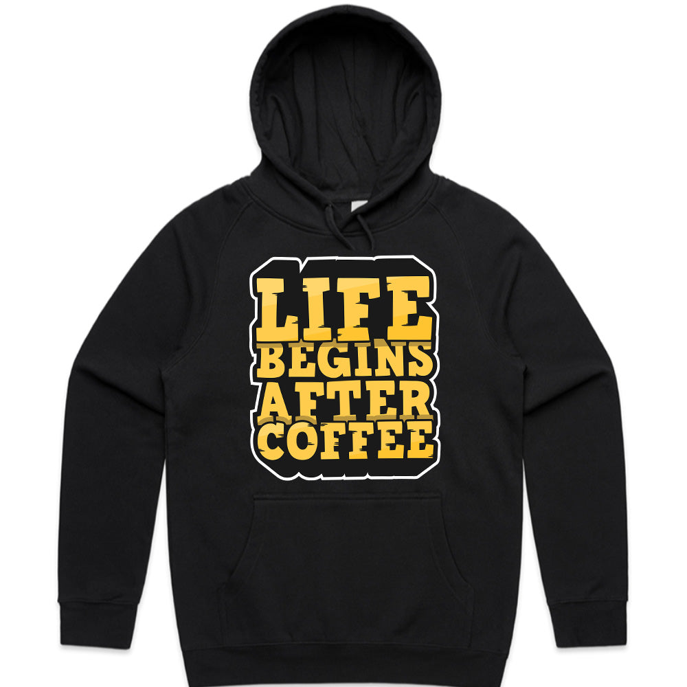 Life Starts With Coffee - Bold Typography Tee