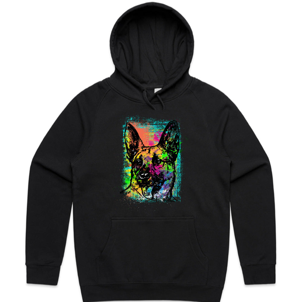 Neon Sentinel – German Shepherd Spectrum Tee