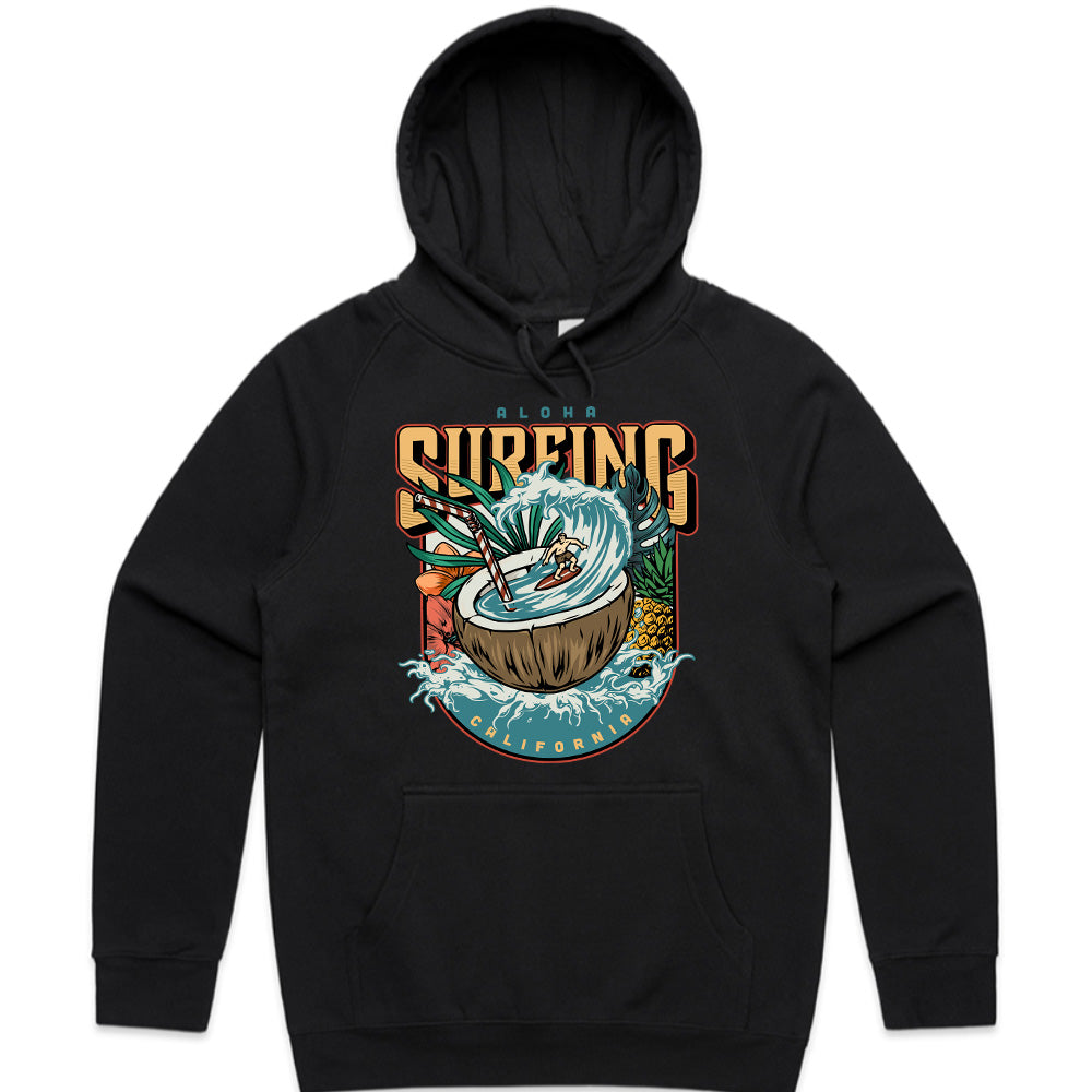 Aloha Surf Paradise: California Coconut Wave Tee