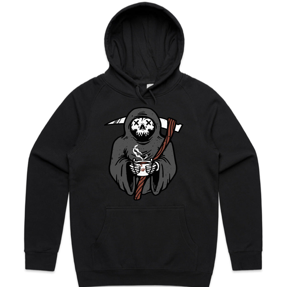 Caffeine & Scythes: Grim Morning Tee
