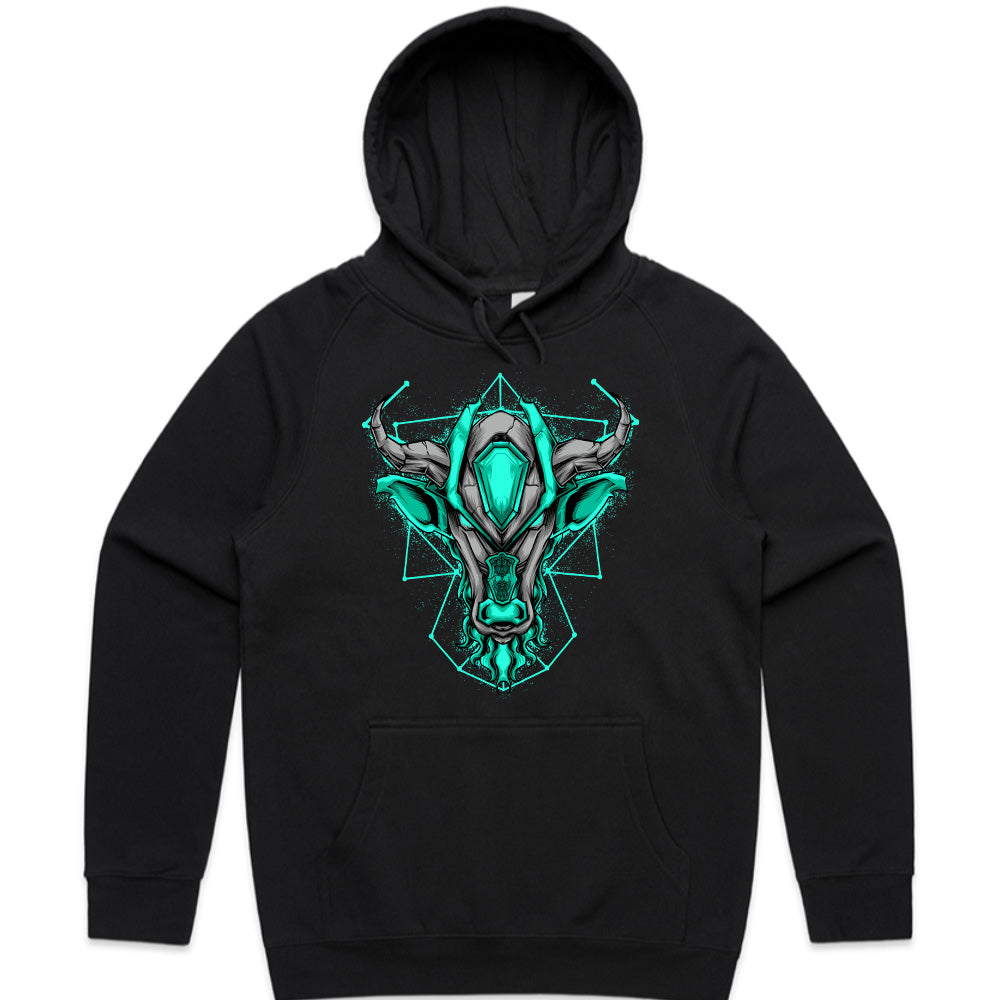 Cyber Minotaur – Neon Core Beast Tee