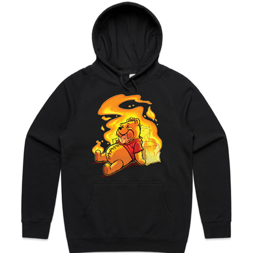 Burning Innocence: Twisted Bear Flame Tee