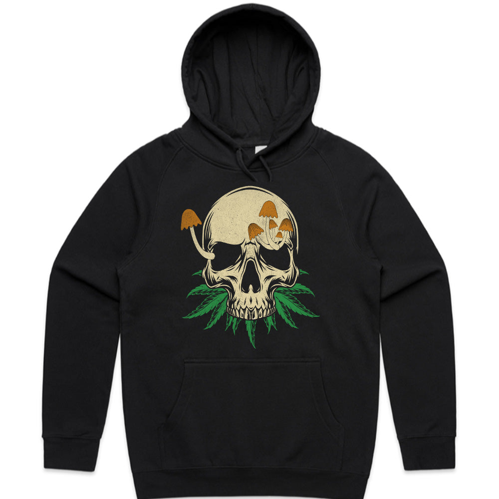 Skull Bloom: Mystic Fungi & Cannabis Fusion Tee