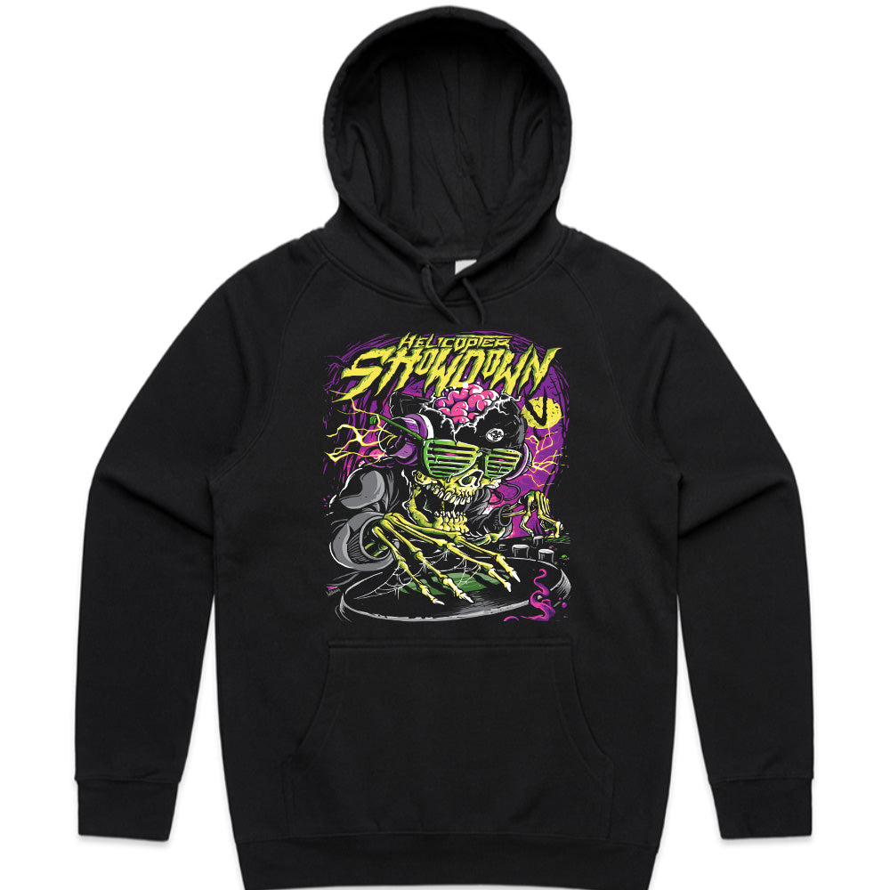 Neon Grave Drop: Skull DJ Showdown Tee