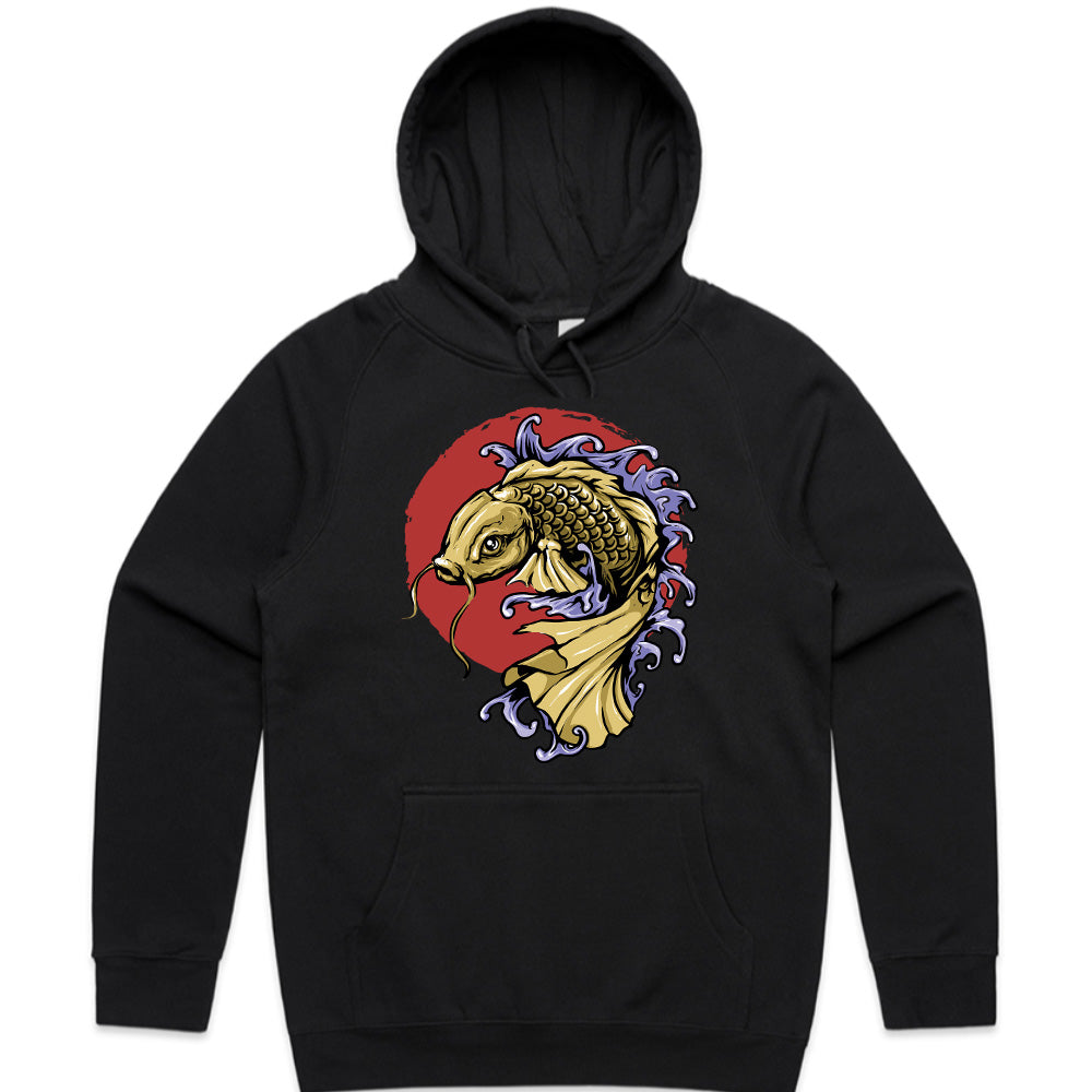 Golden Koi Uprising Tee – Flow with Strength