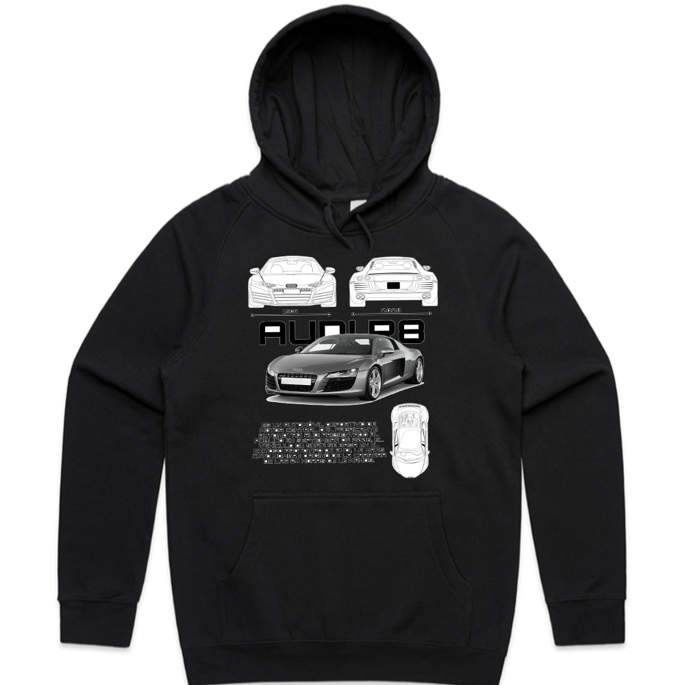 Audi R8 Supercar Blueprint T-Shirt