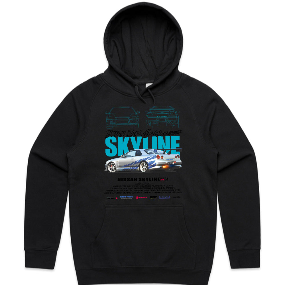 Skyline Legend: Brian Earl Spilner Edition — JDM R34 T-Shirt