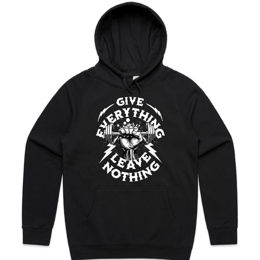 Give Everything, Leave Nothing – Hardcore Gym Motivation T-Shirt