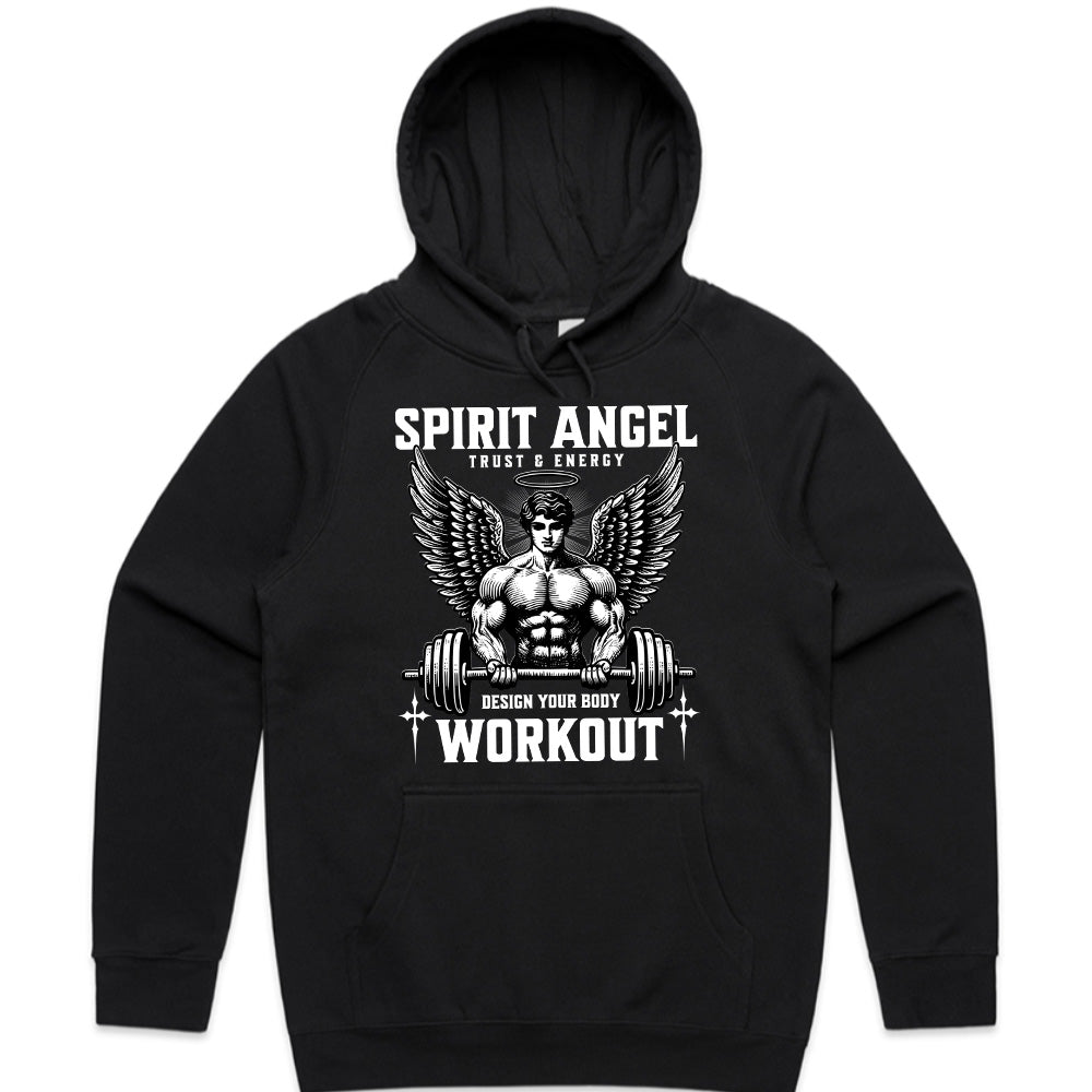 "Spirit Angel Workout" Gym T-Shirt – Trust, Energy & Strength