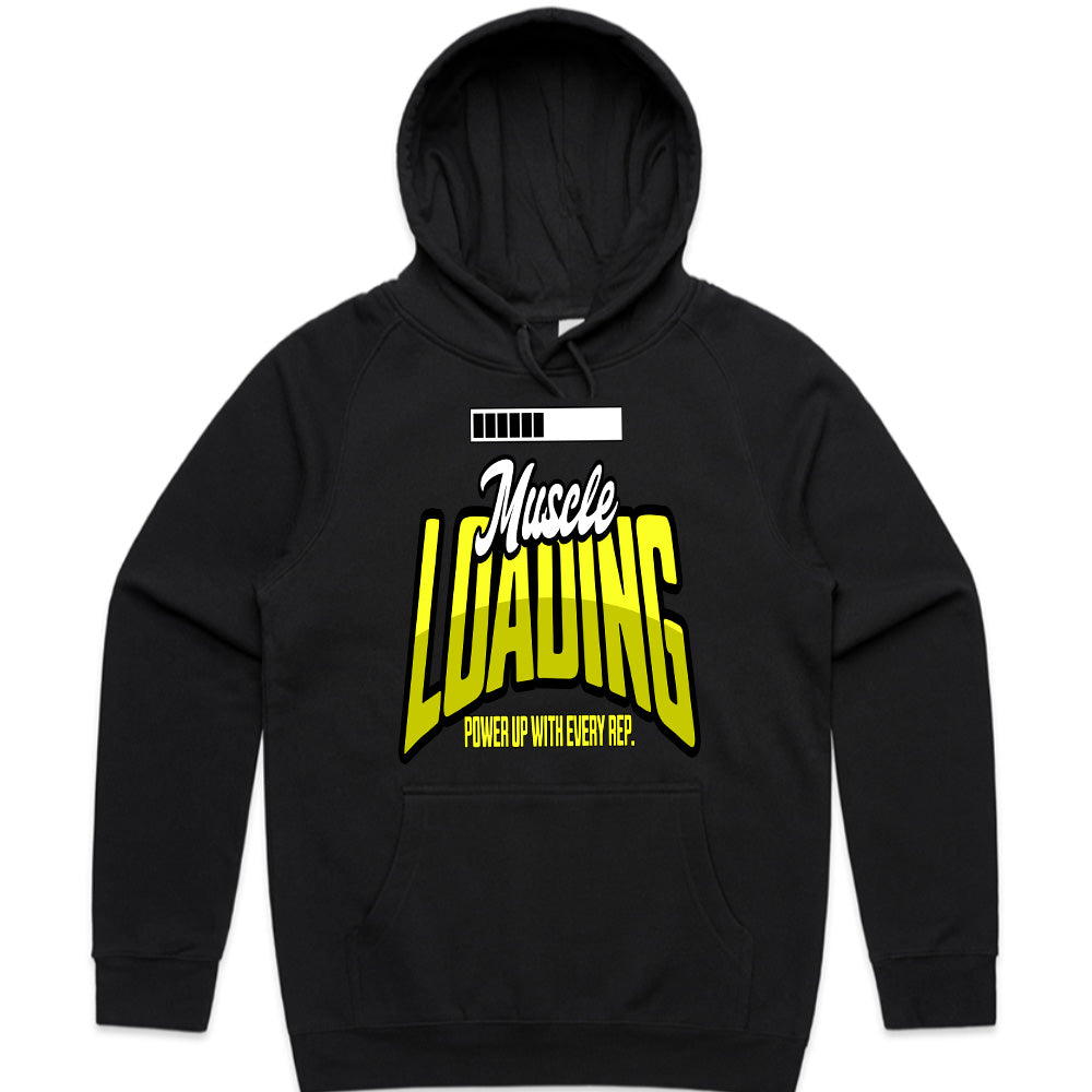 "Muscle Loading" Funny Gym T-Shirt – Power Up with Every Rep