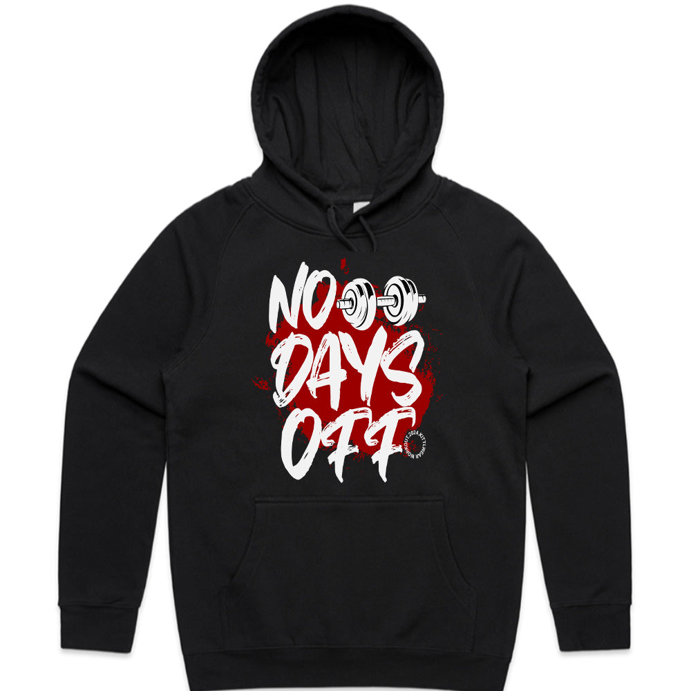 "No Days Off" Hardcore Gym T-Shirt – Relentless Training Mindset
