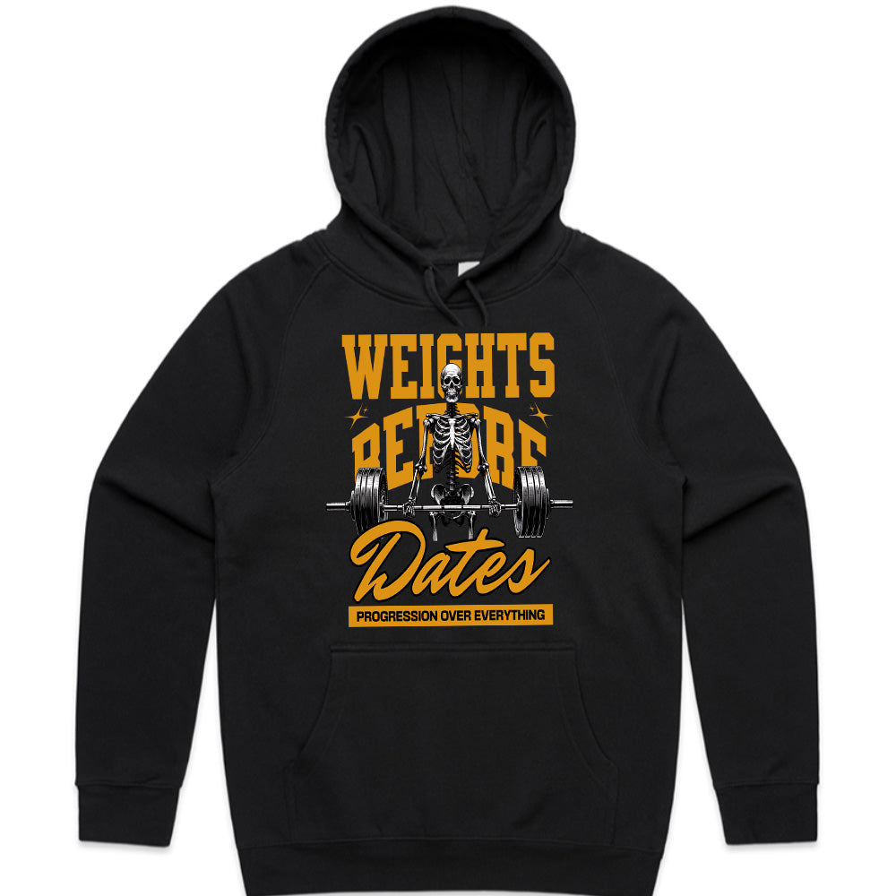"Weights Before Dates" Gym T-Shirt – Progression Over Everything