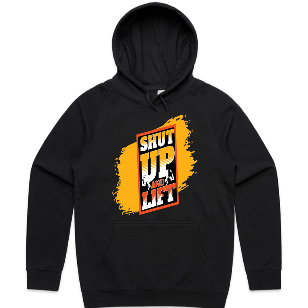 "Shut Up and Lift" Motivational Gym T-Shirt – No Excuses, Just Gains
