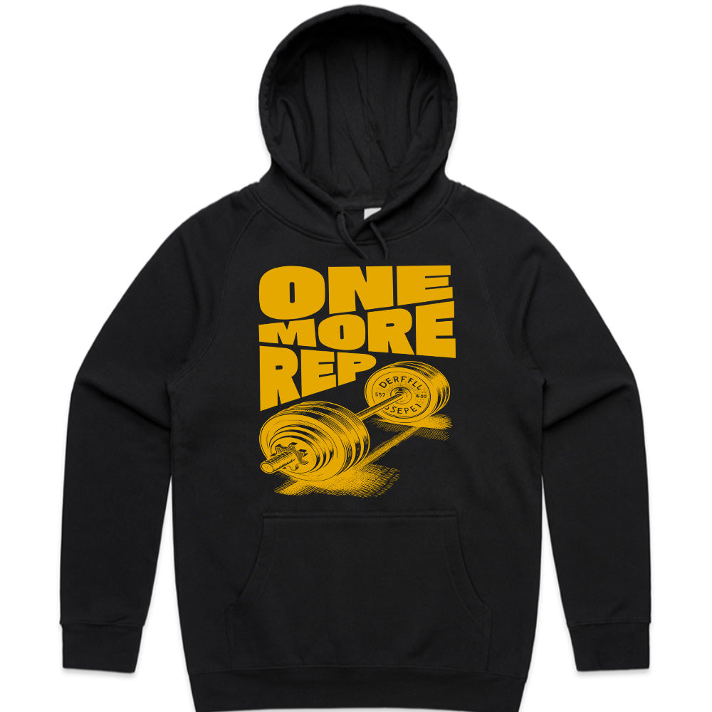 "One More Rep" Motivational Gym T-Shirt – Bold Fitness Apparel for Strength Training