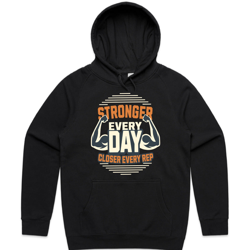 "Stronger Every Day Motivational Gym T-Shirt – Fitness Workout Apparel"