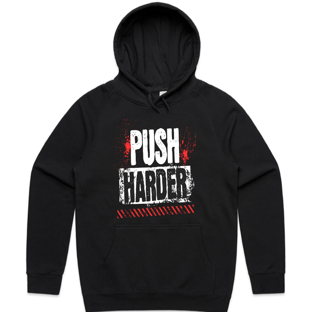 "Push Harder" Motivational Gym T-Shirt – No Limits, No Excuses