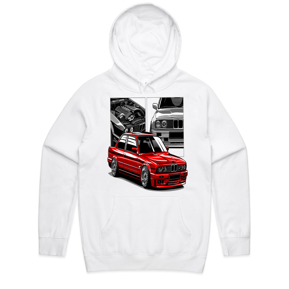 Red Legend E30 M3 Tribute T-Shirt – Iconic Classic Car Art Tee